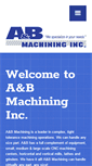 Mobile Screenshot of abmachining.com