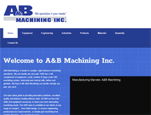 Tablet Screenshot of abmachining.com